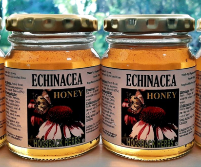 Hogsback Herbs echinacea honey jars